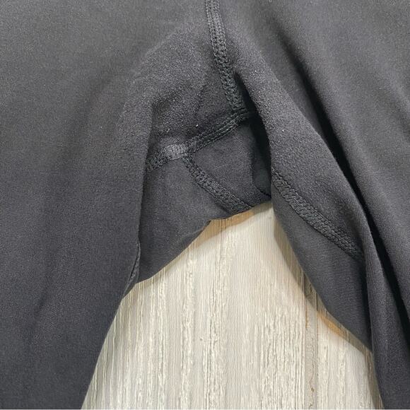 Lululemon Women's Black & Gray Stripe Run A Marathon Crop Leggings Size 6 - Picture 8 of 12
